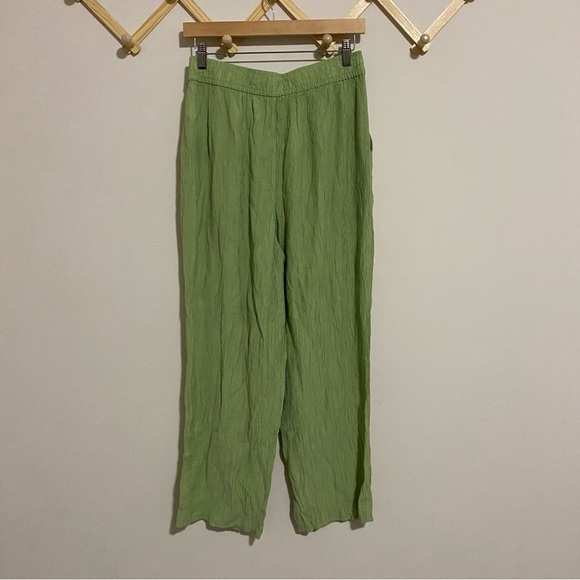 Madewell Light Green Gauzey Pants size Medium - Picture 7 of 9